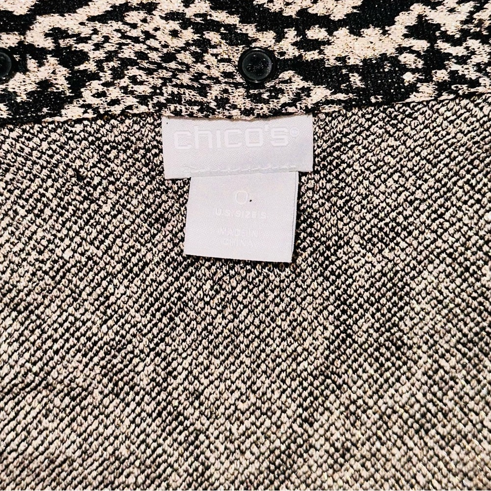 Chico’s Python-Print Tie Neck Sweater - image 8